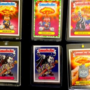 6 CABBAGE PATCH CARDS WITH THE TWO BEST CARDS ADAM SND NASTY NICK MINT.